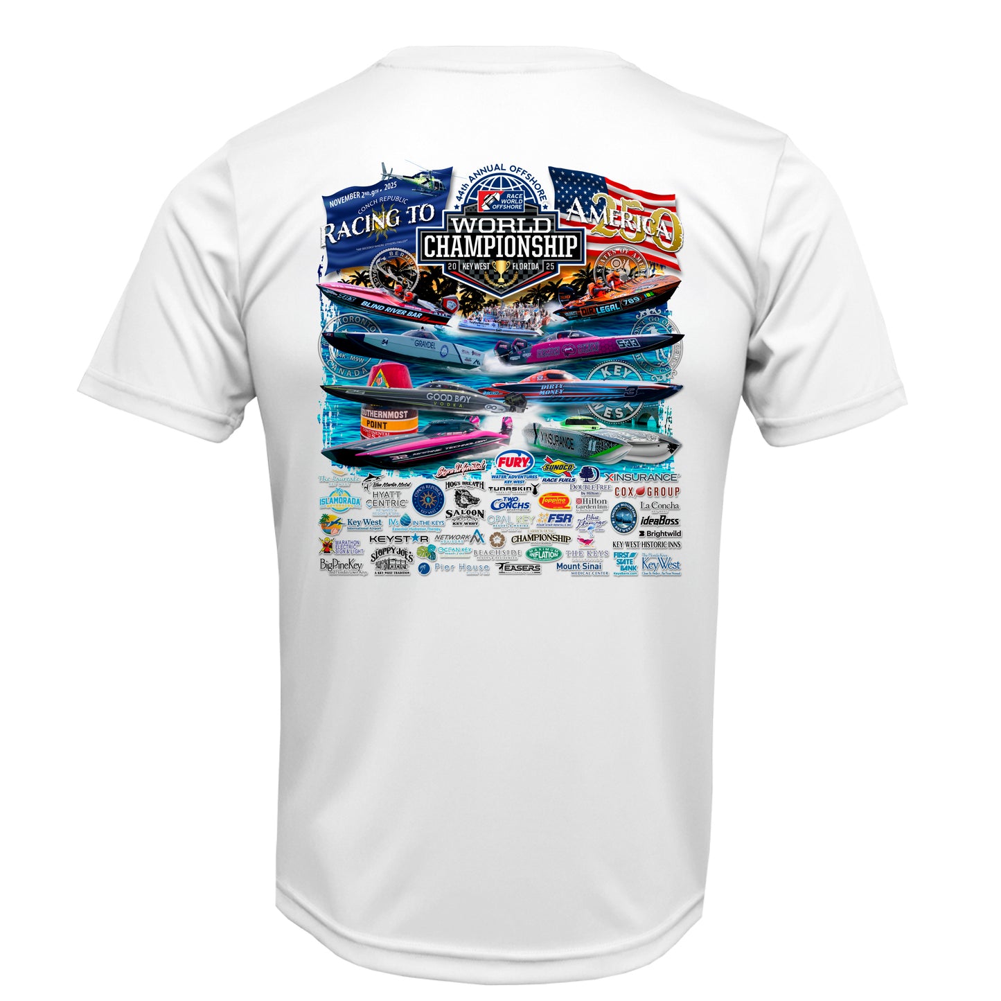 2025 Key West World Championship Dri Fit Short Sleeve